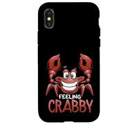 Carcasa para iPhone X/XS Sentirse Crabby Divertido Crab Beach Crabbing Tropical