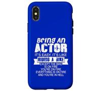 Carcasa para iPhone X/XS Ser un Actor Cita Divertida Humor Dicho