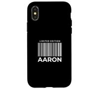 Carcasa para iPhone X/XS Serie de Nombres Personalizados de Aaron