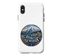 Carcasa para iPhone X/XS Seward, AK Alaska, EE.UU., glaciares, Ballenas, frailecillos, fletán