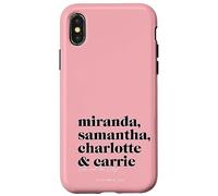 Carcasa para iPhone X/XS Sex and The City Miranda, Samantha, Charlotte & Carrie