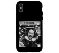 Carcasa para iPhone X/XS Shakespeare Último Día De Escuela Vacaciones De Verano Divertido Selfie