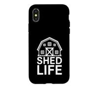 Carcasa para iPhone X/XS Shed Life For Cabins Builders Tiny Houses Handyman