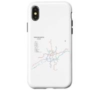 Carcasa para iPhone X/XS Shenyang China Train Line Railway - Souvenir Route Map