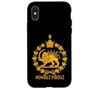 Carcasa para iPhone X/XS Shir o Khorshid Nowruz Pirouz Lion & Sun Año Nuevo Persa