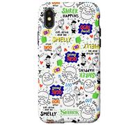 Carcasa para iPhone X/XS Shrek All Over Print Doodle Pattern