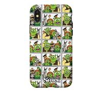 Carcasa para iPhone X/XS Shrek Emoji Character Panel All Over Print