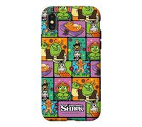 Carcasa para iPhone X/XS Shrek Emoji Swamp Squad All Over Print