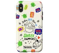 Carcasa para iPhone X/XS Shrek Happens Funny Doodle