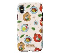 Carcasa para iPhone X/XS Shrek Holiday Ornaments All Over Print