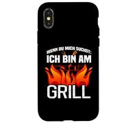 Carcasa para iPhone X/XS Si du Mich suchst ich Bin Am Grill