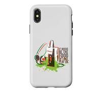 Carcasa para iPhone X/XS Si la música es el alimento del Amor, Juega con música Retro