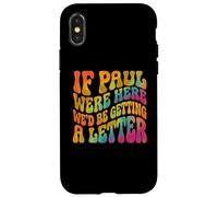 Carcasa para iPhone X/XS Si Pablo estuviera aquí estaríamos recibiendo una Carta Christian Groovy