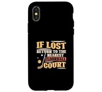 Carcasa para iPhone X/XS Si se Pierde, regrese a los fanáticos de Floorball Court más cercanos