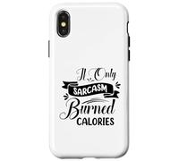 Carcasa para iPhone X/XS Si Solo el Sarcasmo quemó calorías, Humor sarcástico