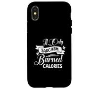 Carcasa para iPhone X/XS Si Solo el Sarcasmo quemó calorías, Humor sarcástico