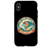 Carcasa para iPhone X/XS Si Surf como Una Chica Quiero Algunas Lecciones Surfista Surfing Lindo