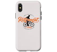 Carcasa para iPhone X/XS Sí, Tengo un Plan de jubilación Planeo Ciclismo Retirado