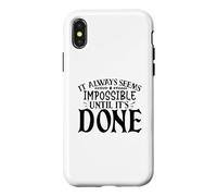 Carcasa para iPhone X/XS Siempre Parece Imposible hasta Que se Hace motivador