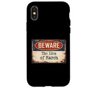 Carcasa para iPhone X/XS Signo Oxidado Beware Ides March Julio César Shakespeare Cita