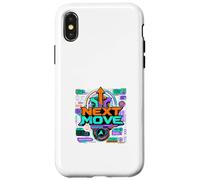Carcasa para iPhone X/XS Siguiente Movimiento Estrategia Dirección Diseño Futurista