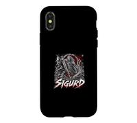Carcasa para iPhone X/XS Sigurd Viking Dragon Slayer Nórdico Mito Leyenda