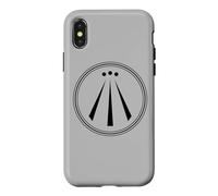 Carcasa para iPhone X/XS SÍMBOLO AWEN SÍMBOLO DRUIDA DRUIDISMO MITOLOGÍA Celta