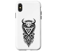 Carcasa para iPhone X/XS Símbolo de Veles eslavo Pagano Inframundo Dios Arte