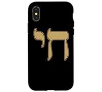 Carcasa para iPhone X/XS SÍMBOLO Hebreo Chai SÍMBOLO JUDÍO para Vivir