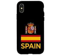 Carcasa para iPhone X/XS Símbolos Nacionales españoles y Texto Amarillo
