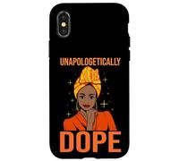 Carcasa para iPhone X/XS Sin disculpas Top Black Queen Melanin Sista Pascua Primavera