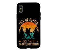 Carcasa para iPhone X/XS Sin Jefe Sin WI-FI Diseño Retro Senderismo Montaña