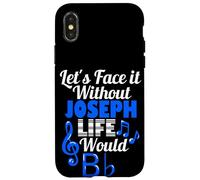 Carcasa para iPhone X/XS Sin Joseph Life Would B Flat Music Lover Nombre