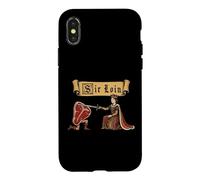 Carcasa para iPhone X/XS Sir Loin Solomillo REN Faire Caballero Juego de Palabras Medieval Meme