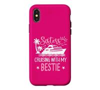 Carcasa para iPhone X/XS Sister Cruise Trip Besties Sisters Cruising with My Bestie