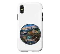 Carcasa para iPhone X/XS Skagway, Alaska, AK pasaje Interior, EE.UU., depósito de Tren, Oro