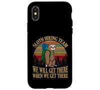 Carcasa para iPhone X/XS Sloth Hiking Team We Will Get There When We Get There Shirt