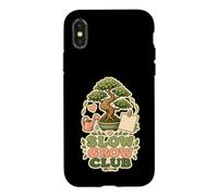 Carcasa para iPhone X/XS Slow Grow Club Bonsái Planta