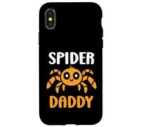 Carcasa para iPhone X/XS Small Cute Spider Funny Man Quote Spider Daddy