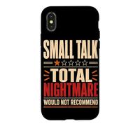 Carcasa para iPhone X/XS Small Talk Total Nightmare no recomendaría
