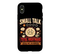 Carcasa para iPhone X/XS Small Talk Total Nightmare no recomendaría