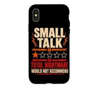 Carcasa para iPhone X/XS Small Talk Total Nightmare no recomendaría