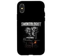 Carcasa para iPhone X/XS Smokeologist Funny BBQ Smoker Pitmaster Grill Master Humor