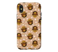 Carcasa para iPhone X/XS Smokey Bear Cute Outdoor Hiking Pattern