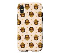 Carcasa para iPhone X/XS Smokey Bear Cute Outdoor Hiking Pattern