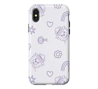 Carcasa para iPhone X/XS Smokey Bear Cute Outdoor Hiking Pattern