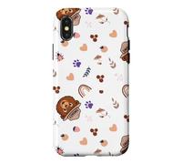Carcasa para iPhone X/XS Smokey Bear Cute Outdoor Hiking Pattern