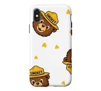 Carcasa para iPhone X/XS Smokey Bear Cute Outdoor Hiking Pattern