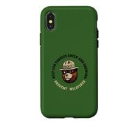 Carcasa para iPhone X/XS Smokey Bear Keep Our Forests Green & Growing! Vintage