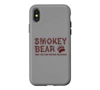Carcasa para iPhone X/XS Smokey Bear Paw Retro Outdoor Typography